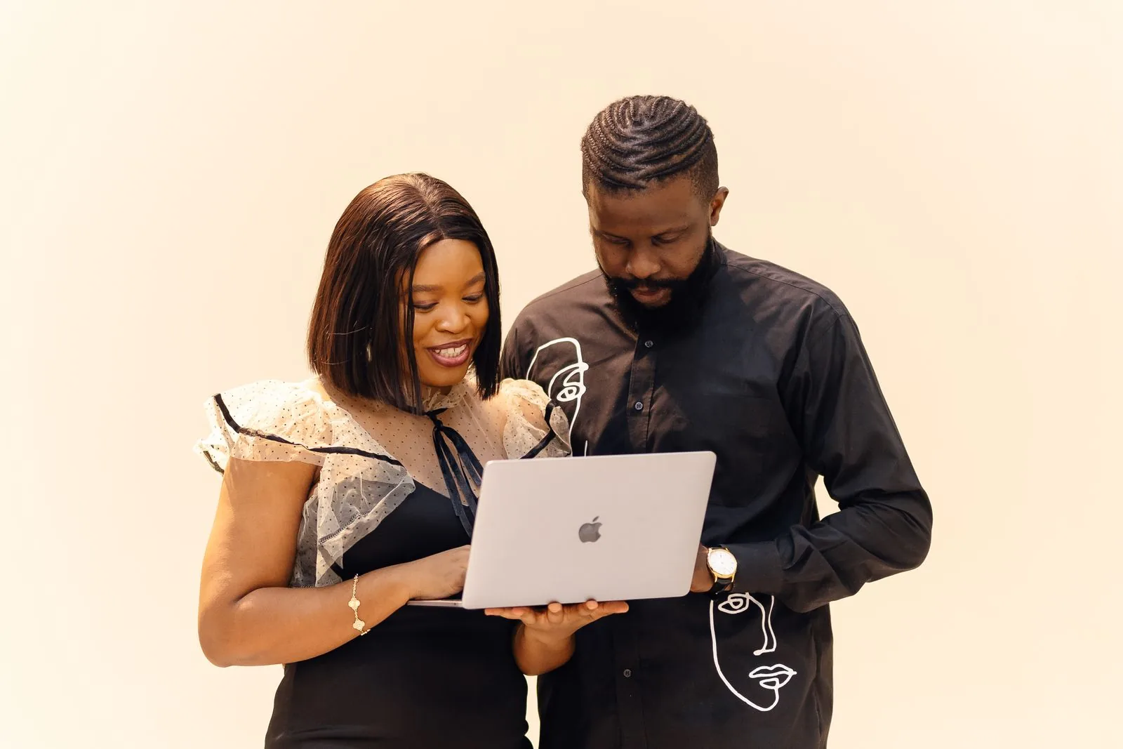 African professionals collaborating in a modern workspace